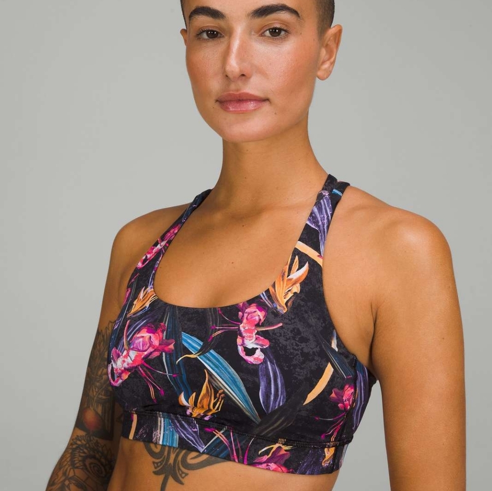 lululemon athletica Energy Bra Veiled Floral Size 6 / Cups B-D